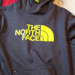 Lime green north face hoodie size small